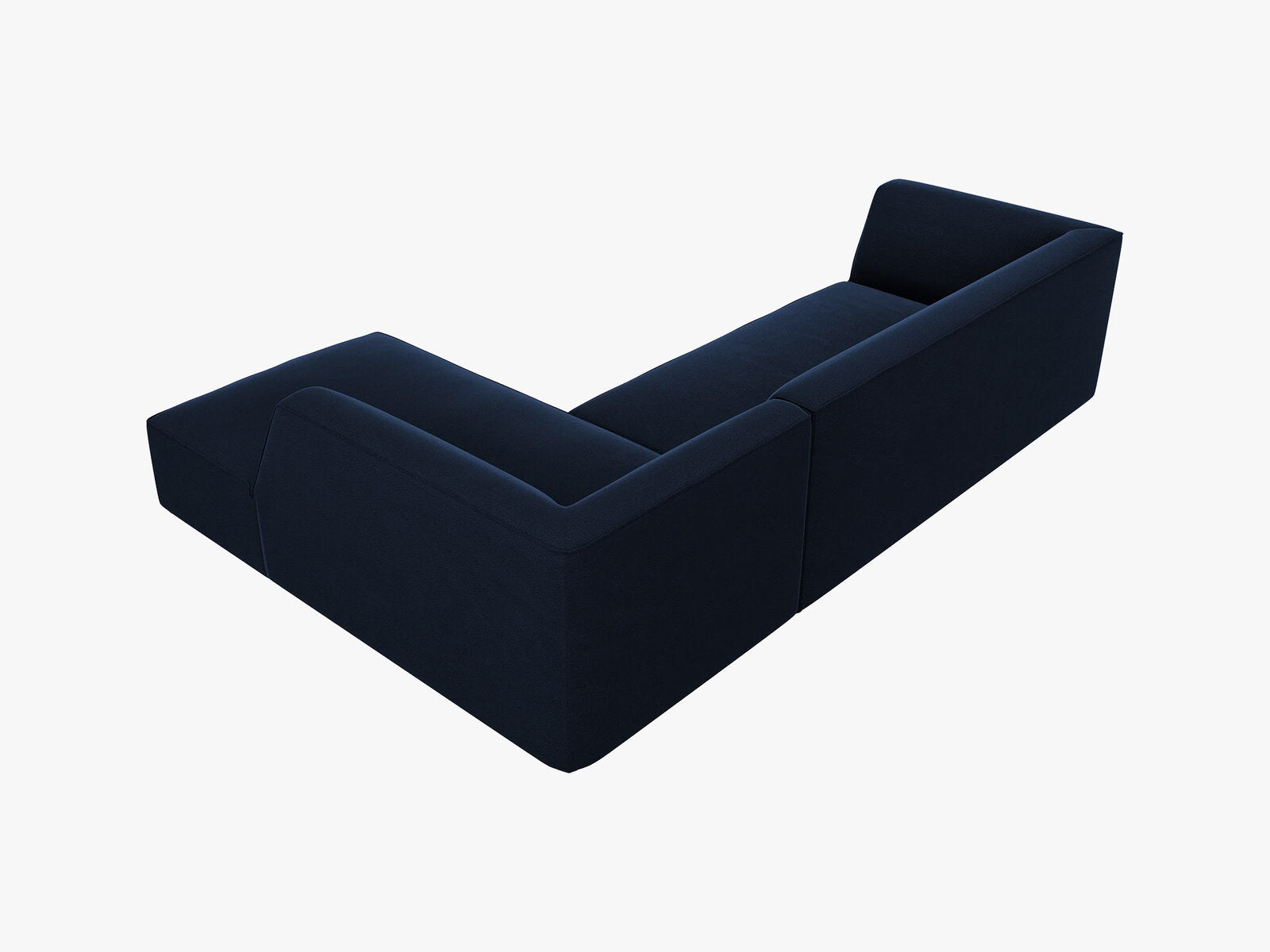 Micadoni 4-Sitzer Modular Sofa Ruby Rechts Samt Salvador Königsblau