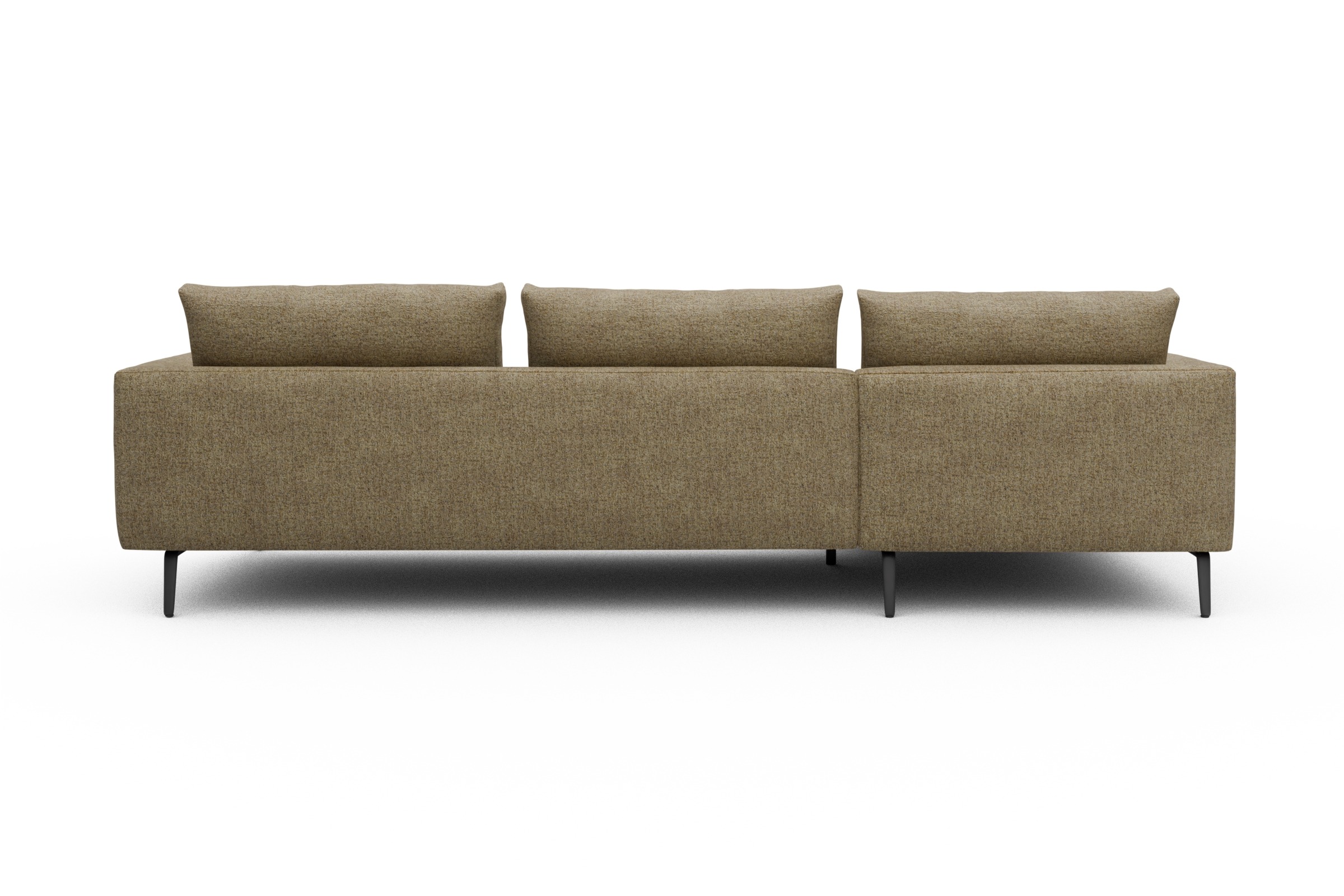 Ecksofa Karl Chaiselongue links mit 2,5-Sitzer Carreno-Silician-Yellow