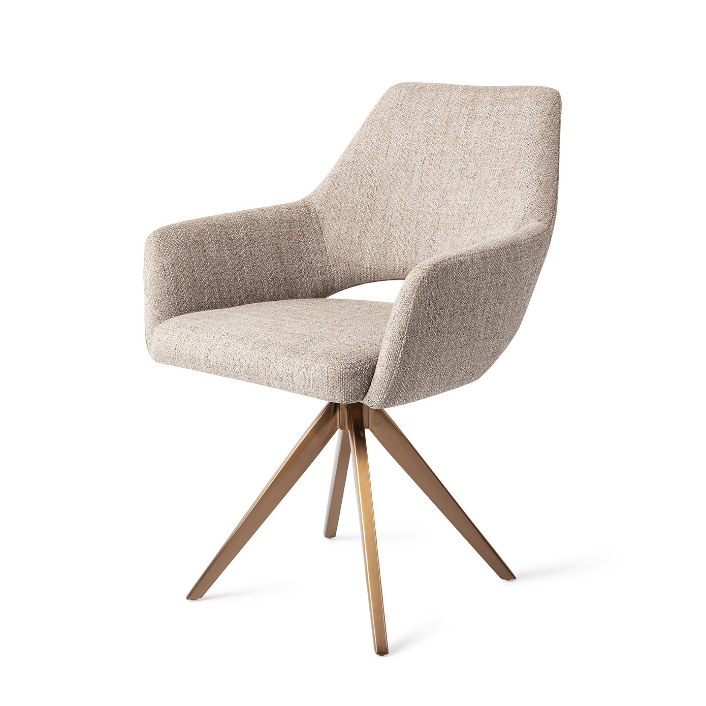 Jesper Home Esszimmerstuhl Yanai Biscuit-Beach Turn Rosa