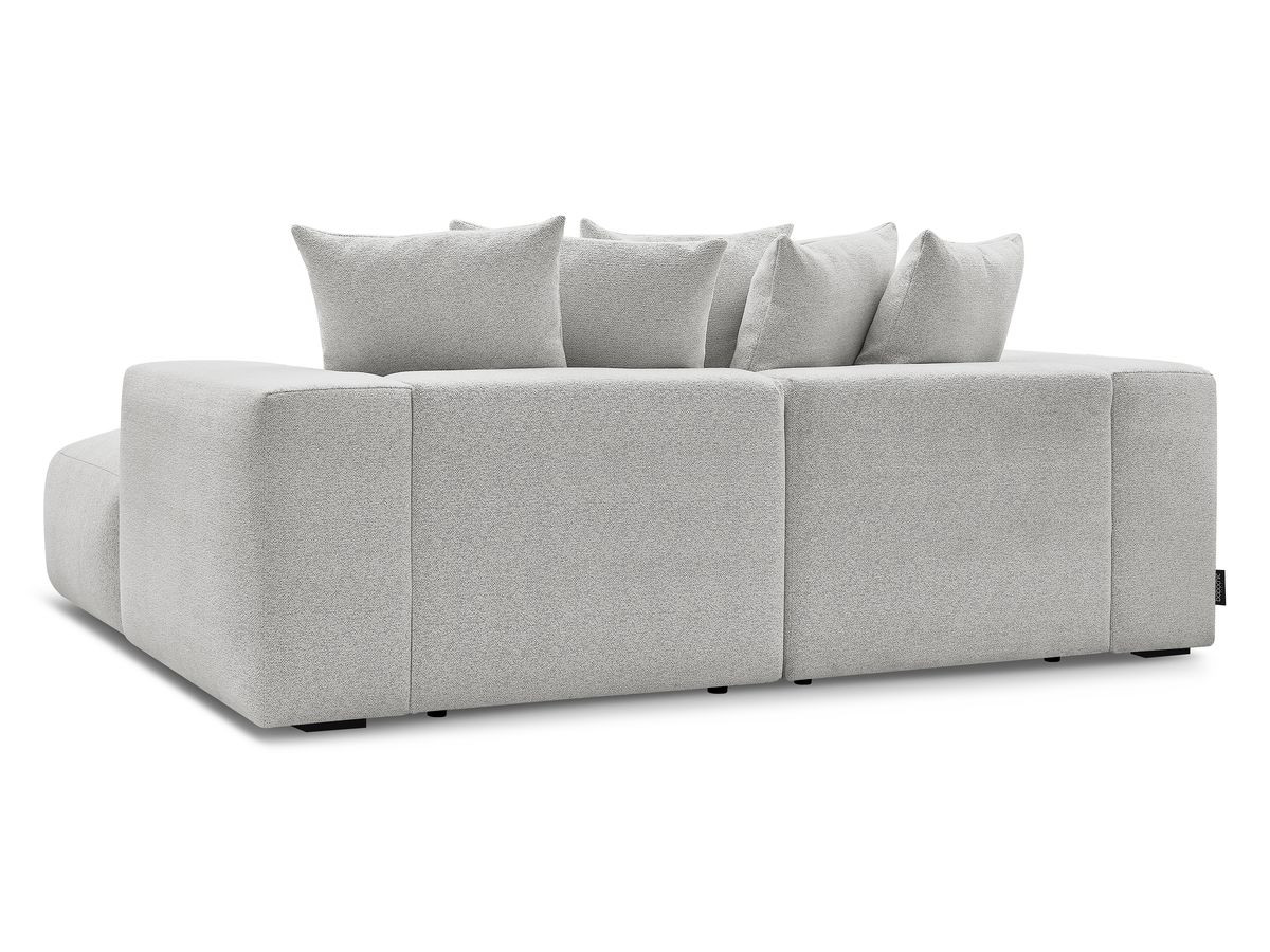 Bobochic Voltaire Sofa 4-Sitzer 248 × 170 cm Melange-Stoff Hellgrau