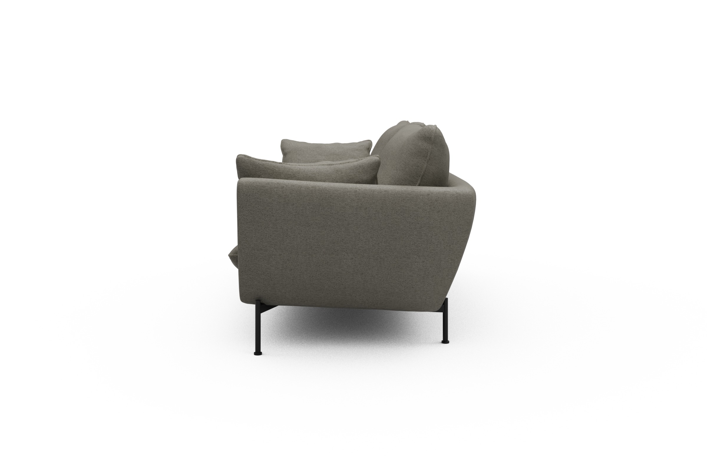 Sofa Anton 3-Sitzer Denari-Warm-Grey