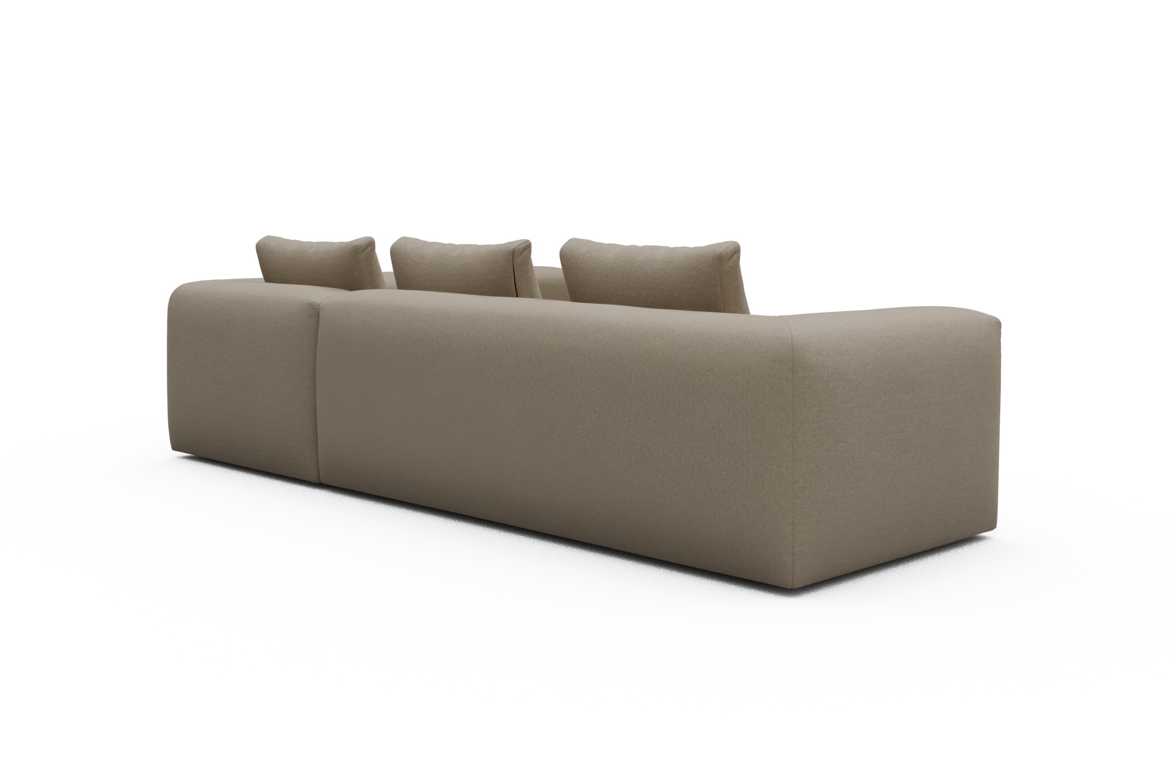 Ecksofa Fred 2x 2,5-Sitzer rechts offen Satya-Natural
