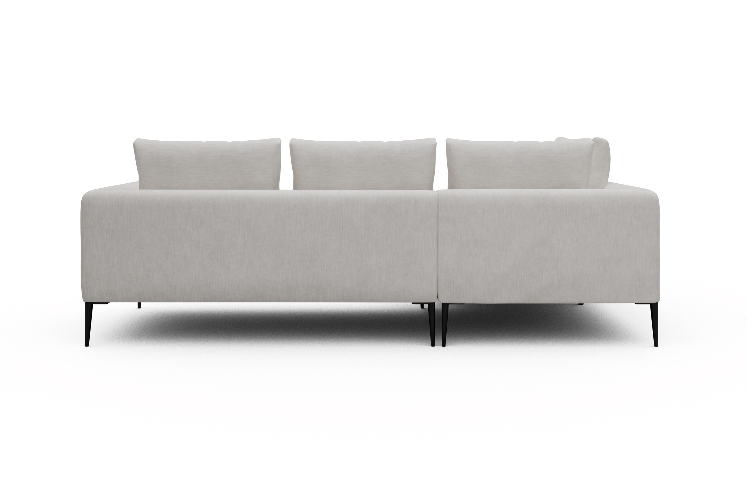 Ecksofa Paul Relax-Ecke links mit 2-Sitzer Vivus-Dusty-Off-White