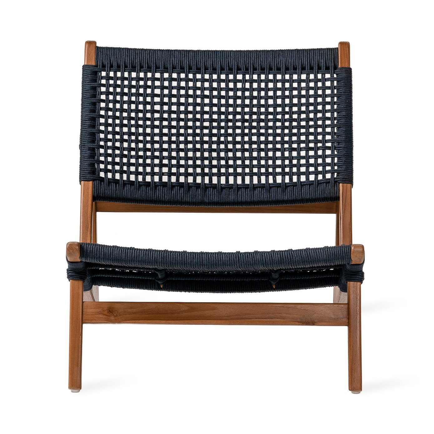Jesper Home Outdoor-Akzentstuhl Kuwana Indigo-Weave Gestell Bernstein moebelfaktor