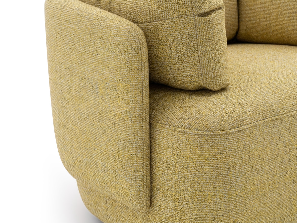 Bobochic Mario Sessel Melange-Stoff Gelb
