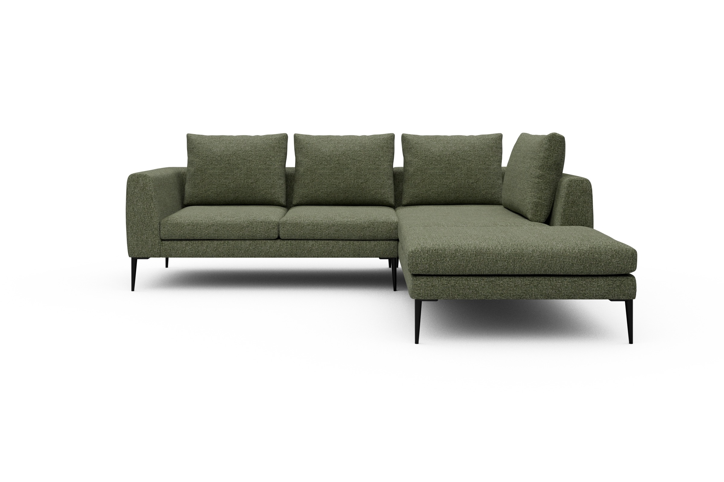 Skandi Home Ecksofa Paul Relax-Ecke rechts mit 2-Sitzer Carreno-Vivid-Green moebelfaktor