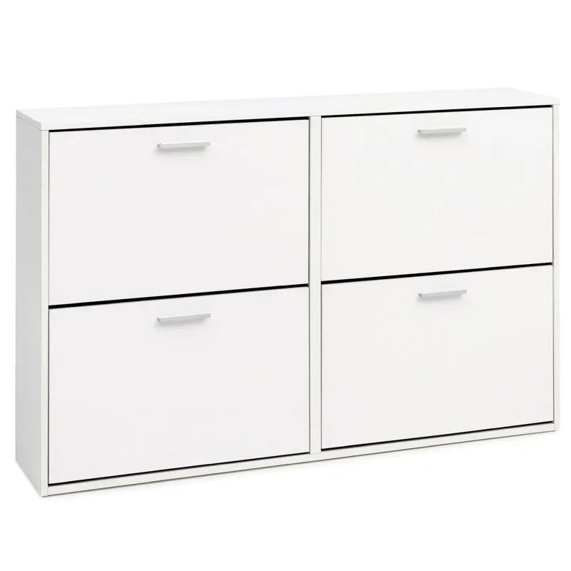 Schuhschrank Volda Weiß 120 × 24 × 81 cm
