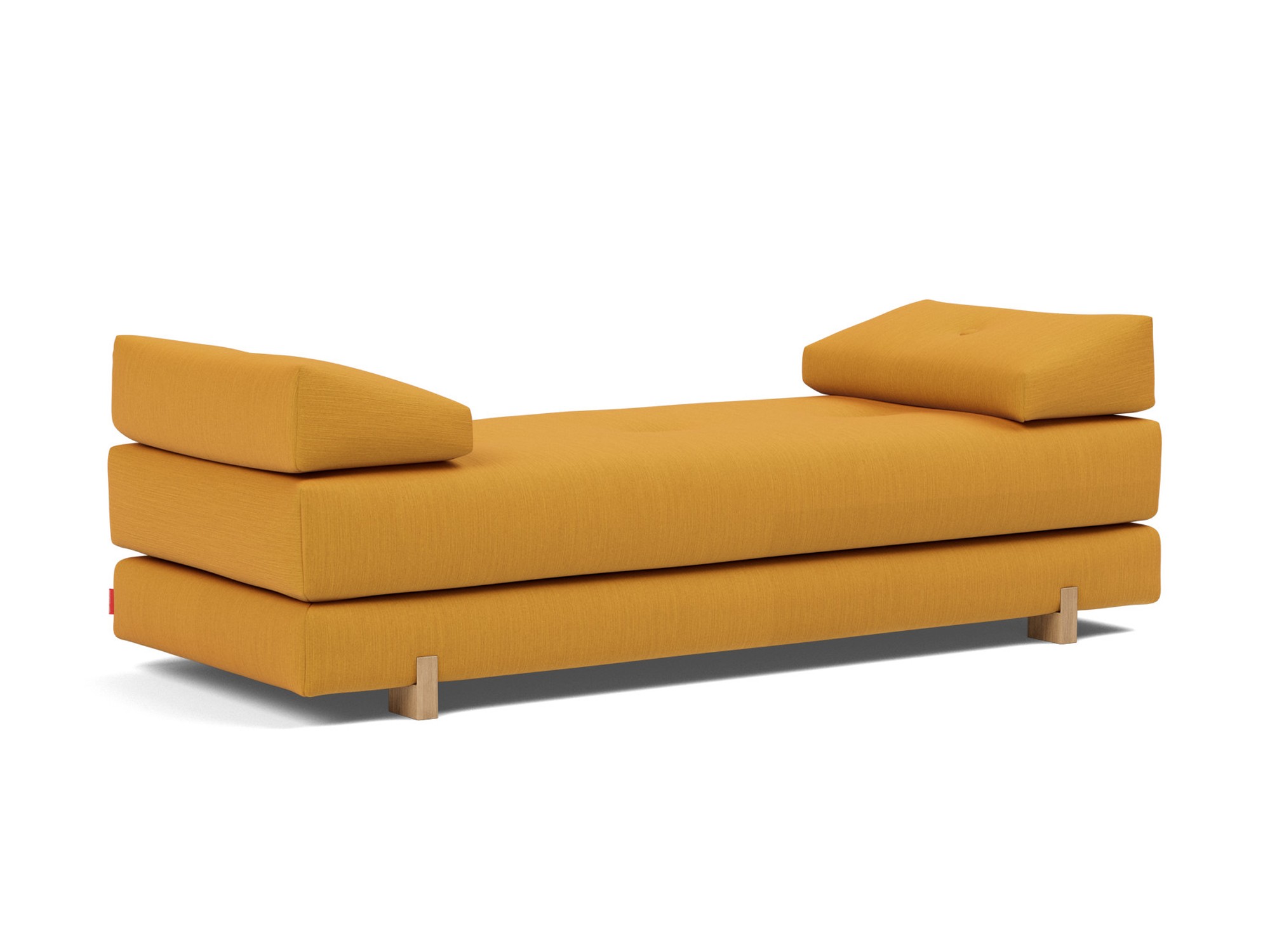 Tagesbett Sigmund Flachgewebe Elegance 507-Burned-Curry Beine Drip Eiche