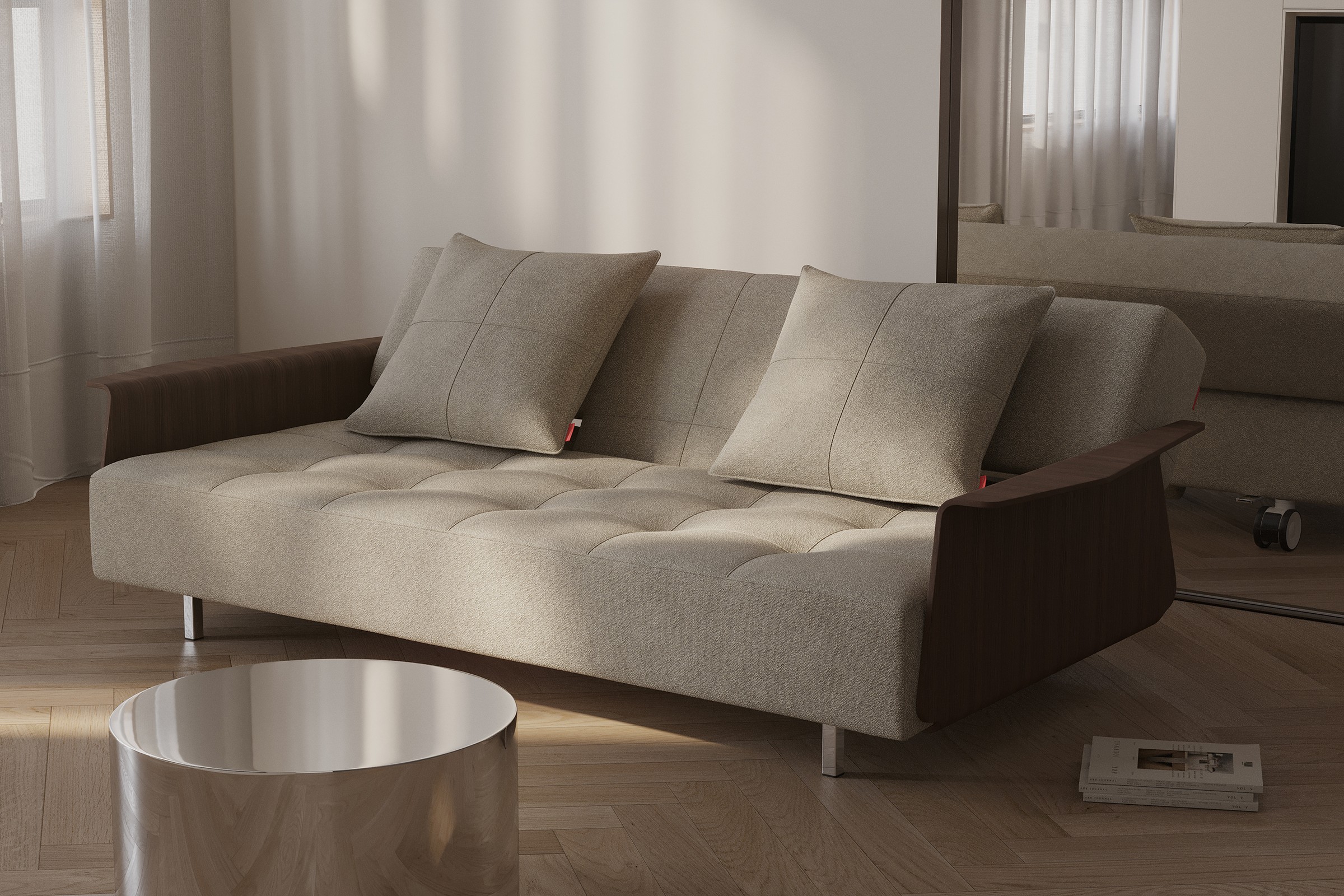 Schlafsofa Long Horn D.E.L. mit Armlehnen