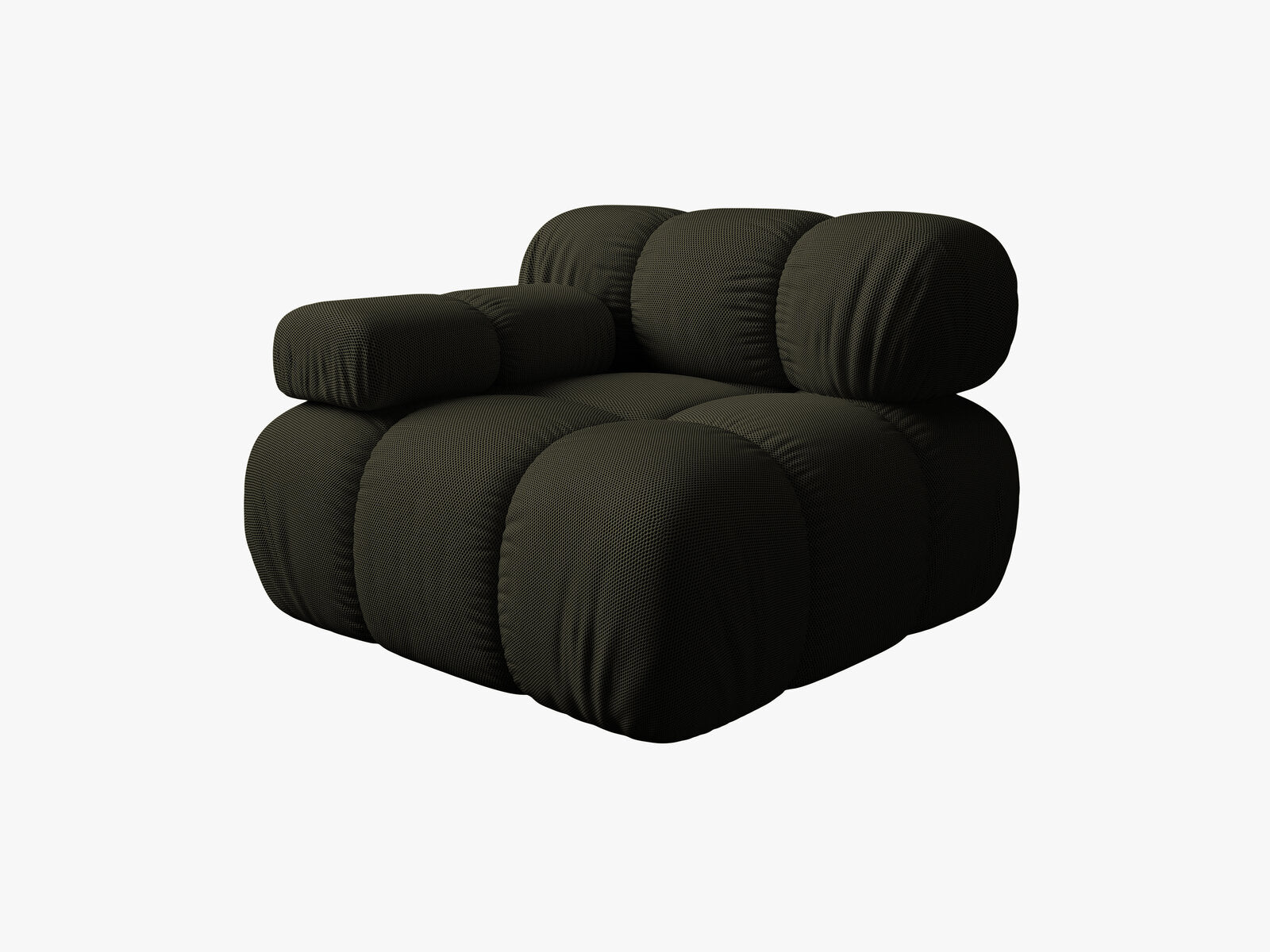 Micadoni Eckmodul Bellis Links 3D-Stoff Sonic Amazonas Grün