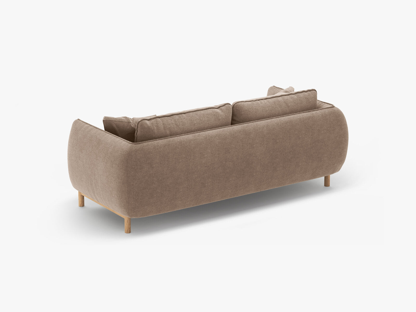 Micadoni Ada Sofa 2-Sitzer Strukturierter Stoff Wind Sand