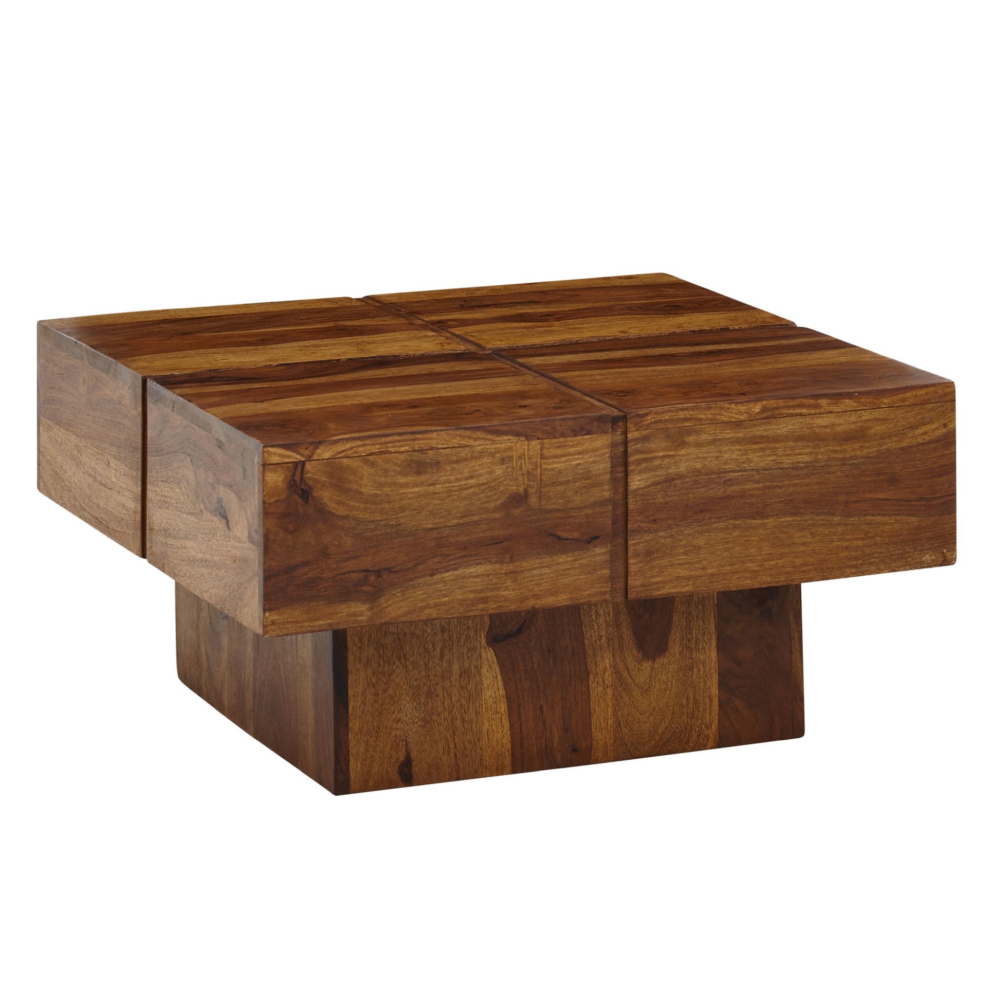 Couchtisch Vestby Massivholz Sheesham 57,5 × 57,5 × 30 cm