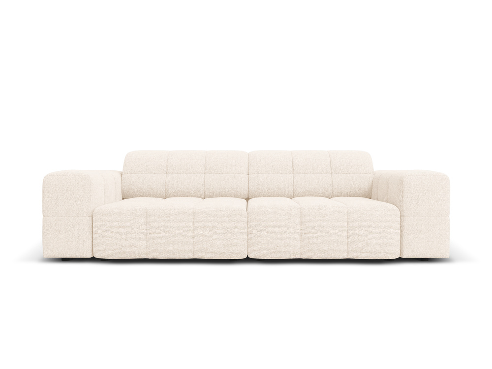 Cosmopolitan Design Sofa Chicago 3-Sitzer Chenille Haga Helles Beige
