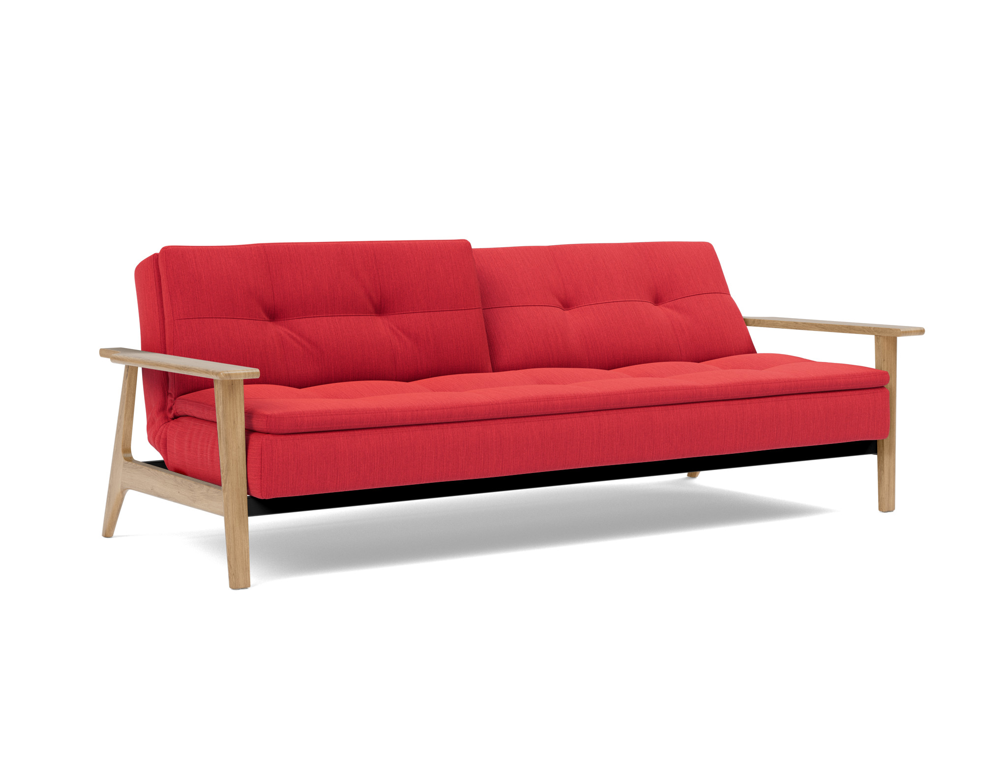 Schlafsofa Dublexo Frej Flachgewebe Elegance 511-Red
