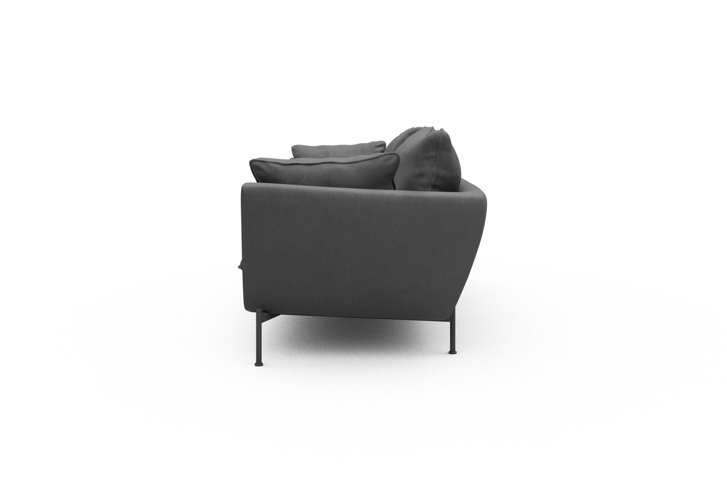 Sofa Anton PREMIUM 3-Sitzer Cordufine-Grey