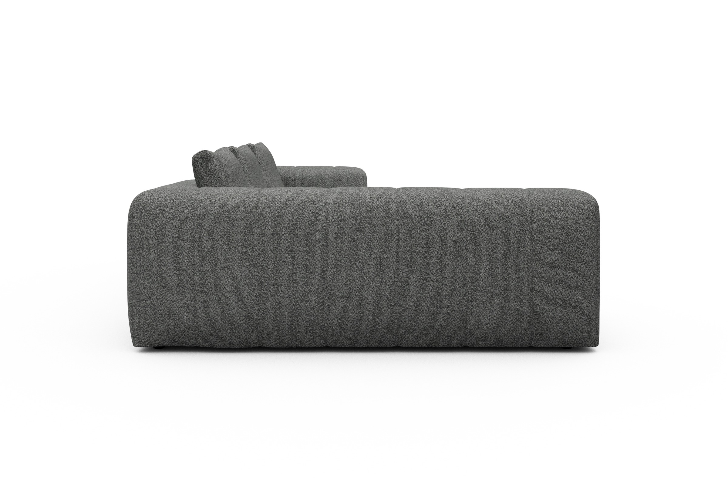 Ecksofa Hugo 2x 2,5-Sitzer Armlehne rechts Vanora-Warm-Grey