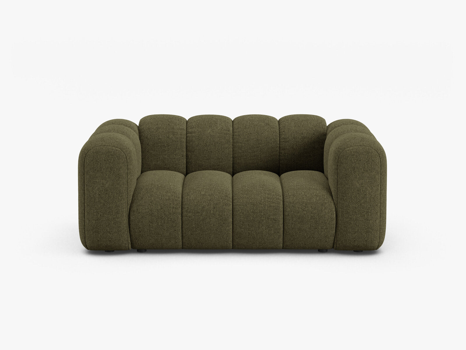 Micadoni Sofa Lupine 2-Sitzer kleine Version Chenille Eden Grün