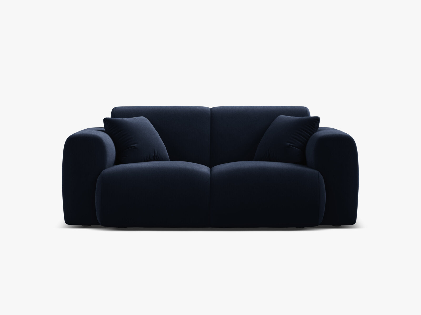 Micadoni Sofa Molino 2-Sitzer Samt Casino Königsblau
