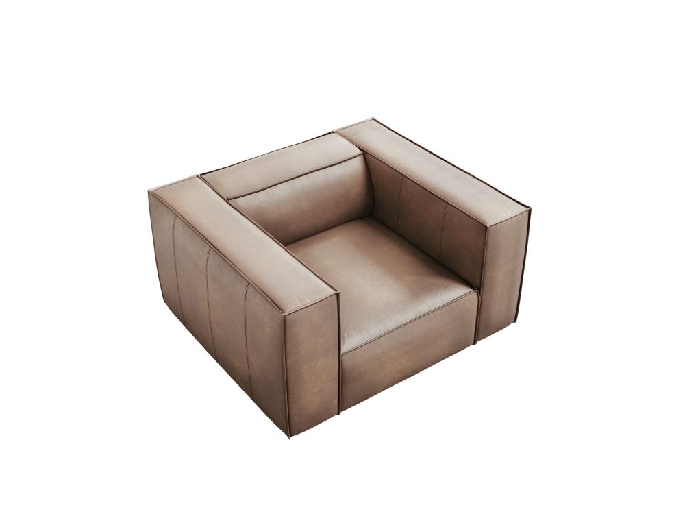Cosmopolitan Design Sessel Turin Leder Granada Dunkelbeige