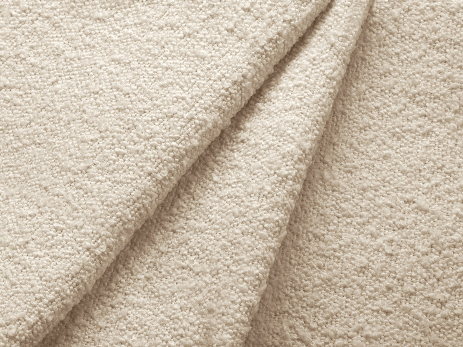Micadoni Stauraumbett mit Kopfteil Lupine Boucle Baloo Beige 140x200