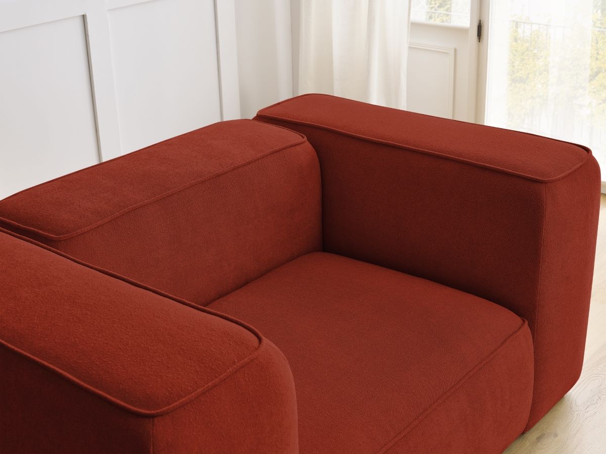 Bobochic Zephyr Sessel Strukturstoff Orange