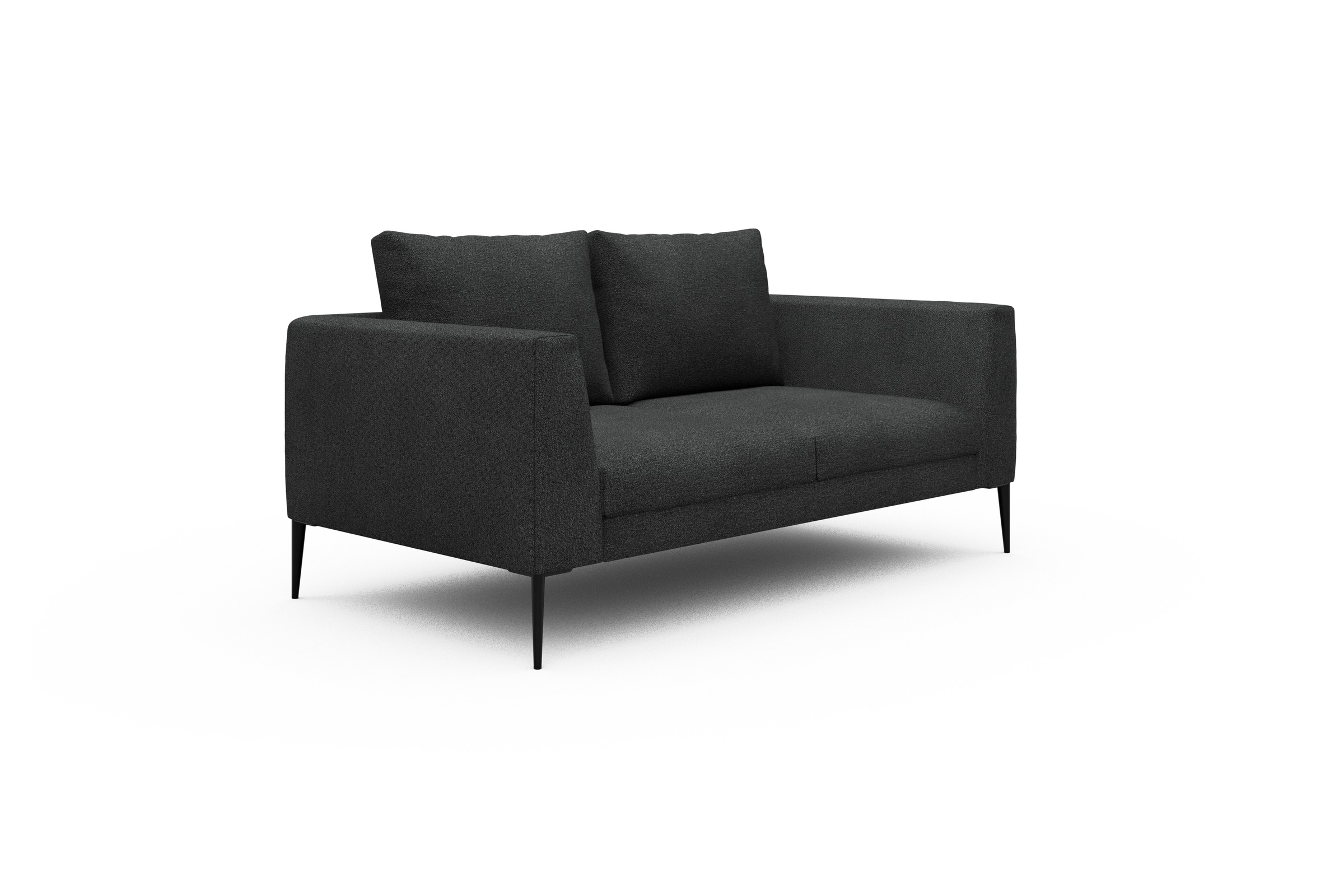 Sofa Paul 2-Sitzer Boucle-Charcoal