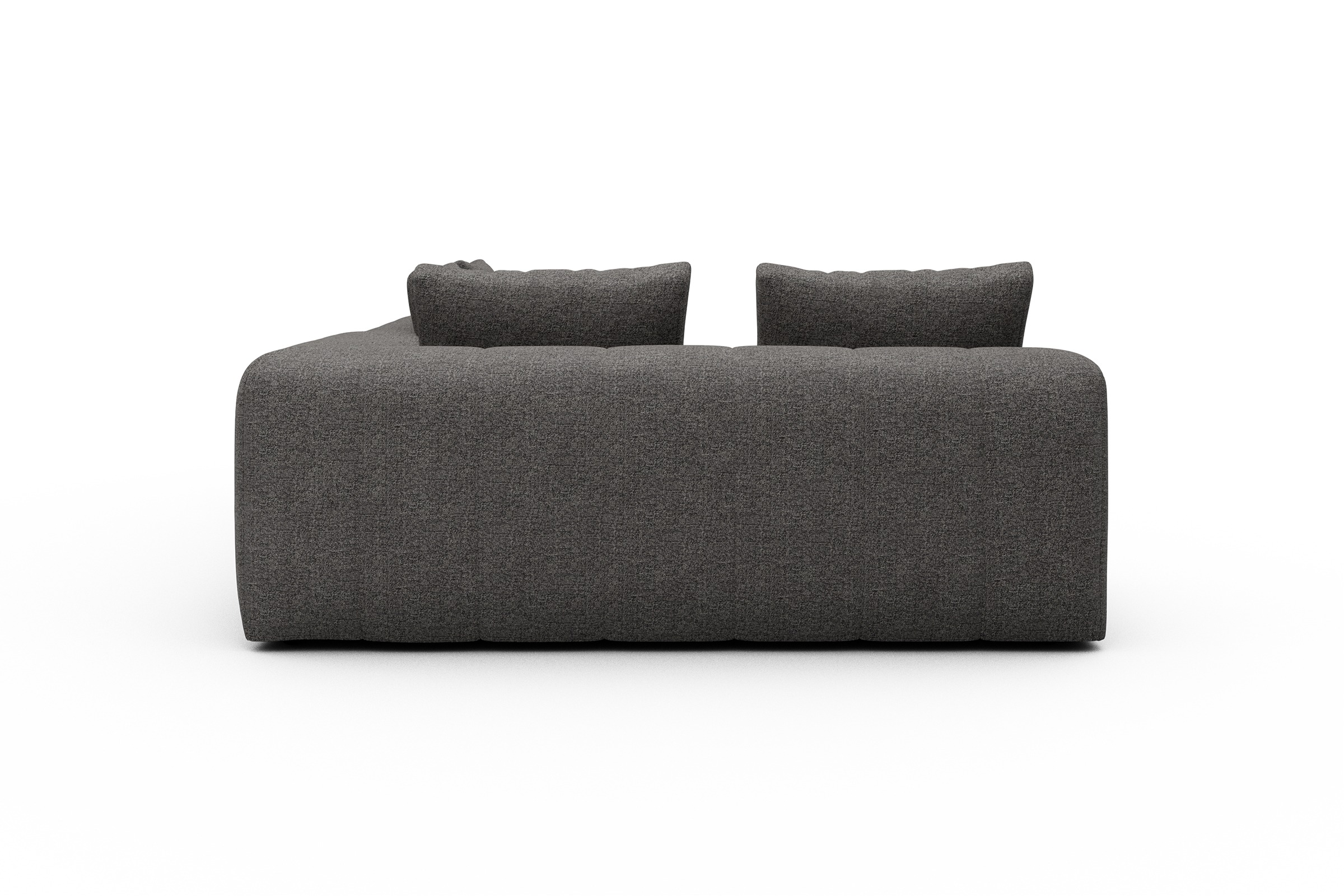 Ecksofa Hugo 2x 2,5-Sitzer Armlehne rechts Carreno-Salt-and-Pepper