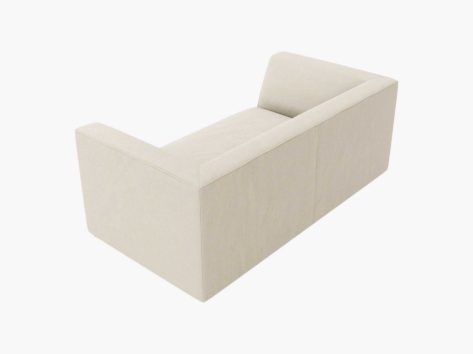 Micadoni Sofa Ruby 2-Sitzer Kord Scala Helles Beige