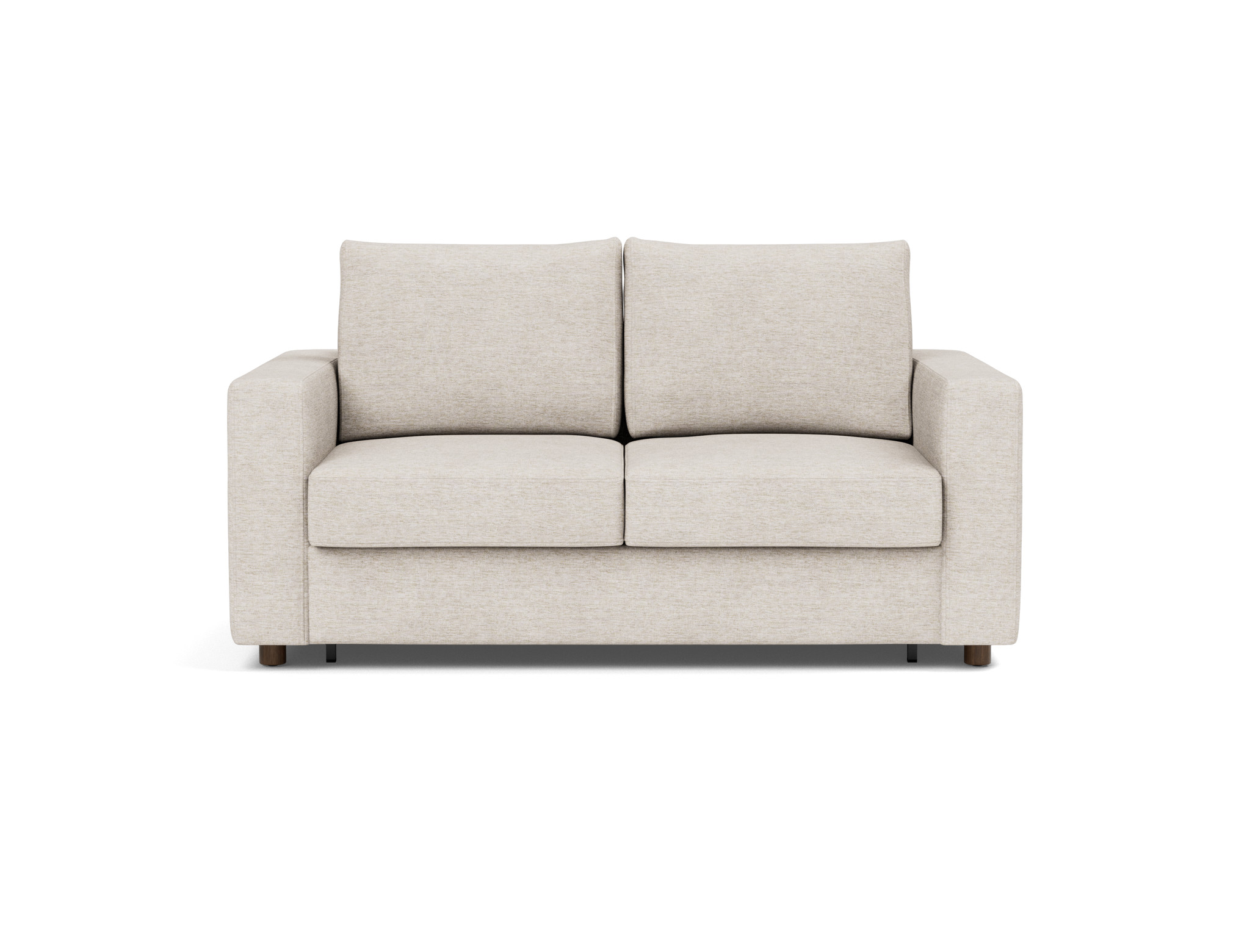 Schlafsofa Neah mit Standard-Armlehnen 140 Chenille Yuveno 470-Natural