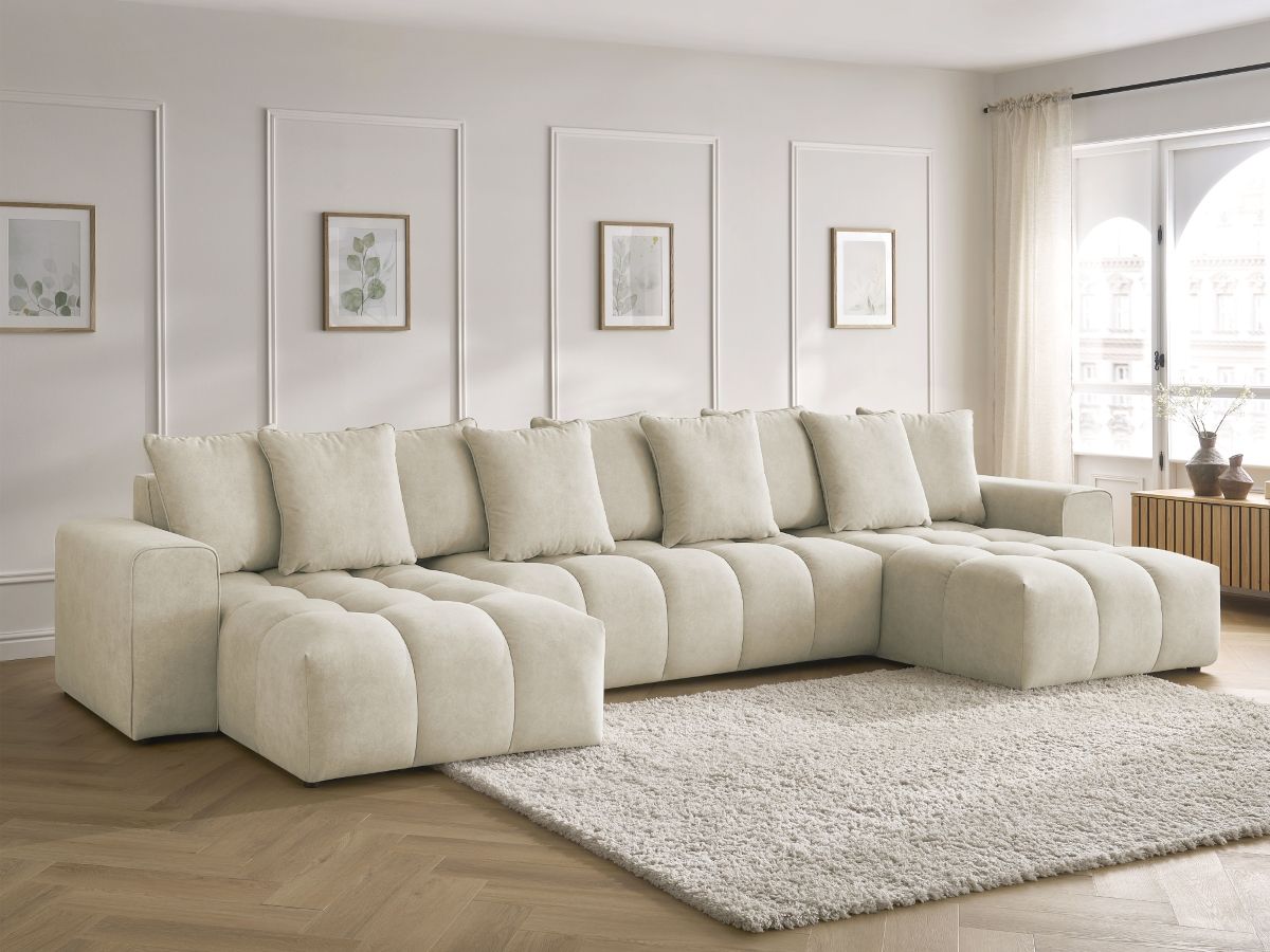 Bobochic Mont-blanc Wohnlandschaft Samt Beige