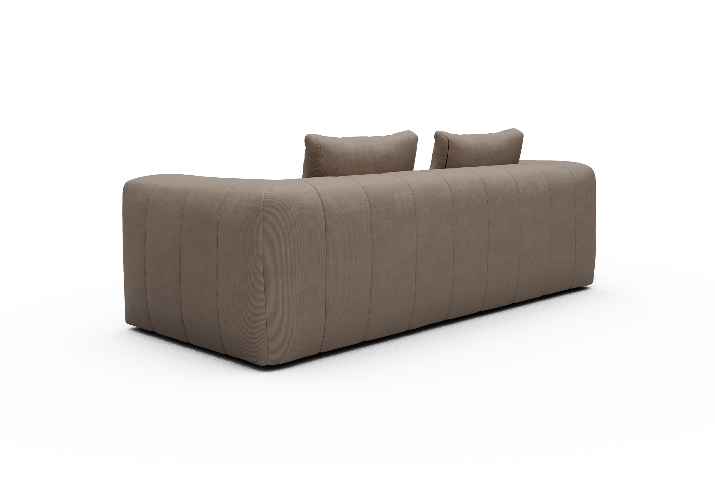 Sofa Hugo 3-Sitzer Cordufine-Biege