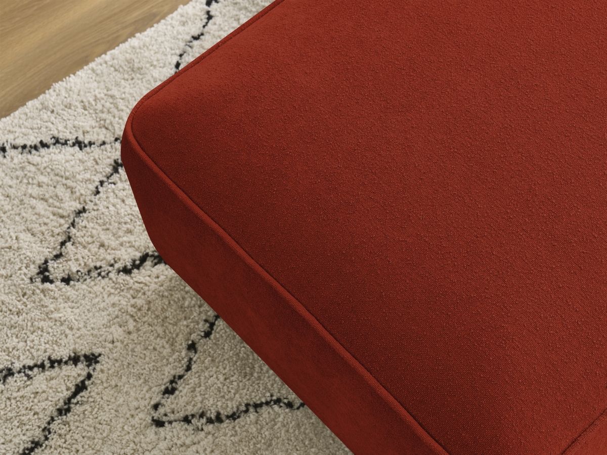 Bobochic Zephyr Pouf Strukturstoff Orange