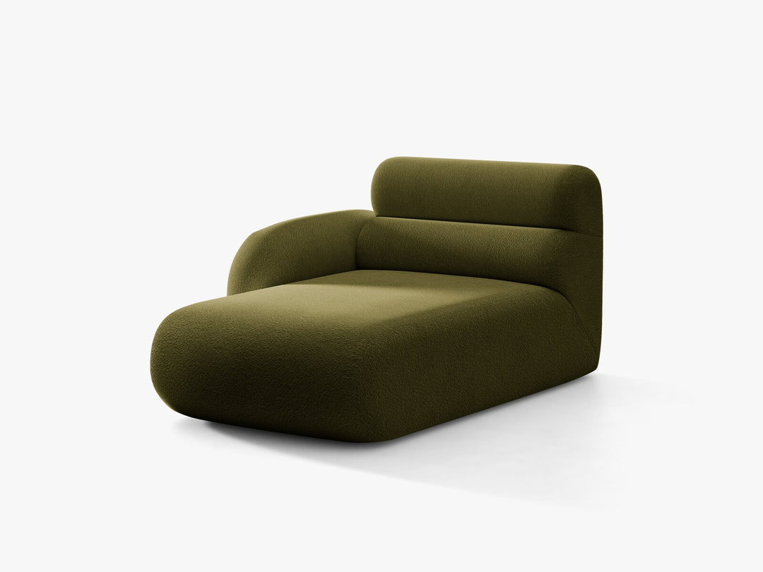 Micadoni Neo Chaiselongue Links Boucle Baloo Dunkles Olivgrün