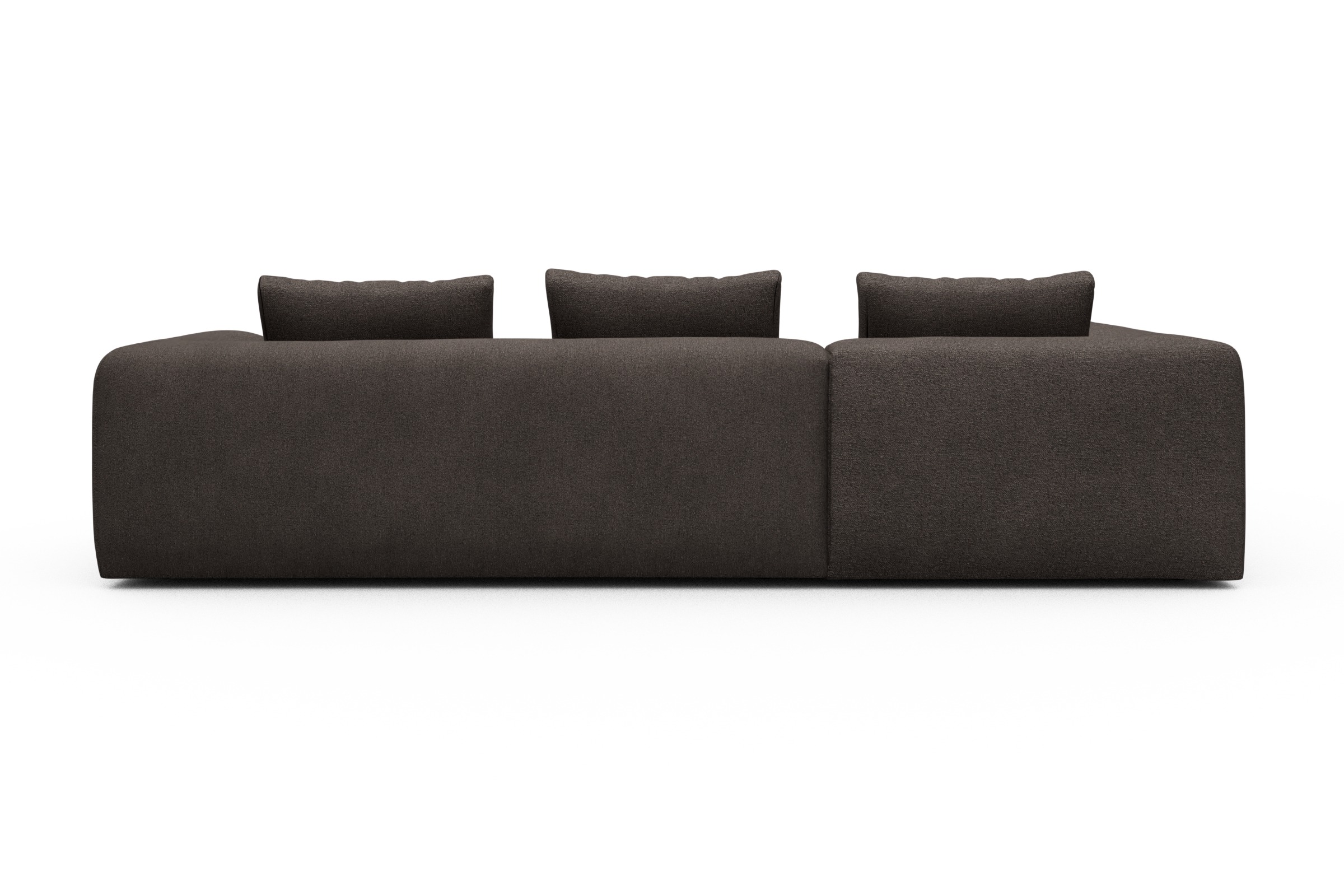 Ecksofa Fred Relax-Ecke links mit 2,5-Sitzer Boucle-Taupe