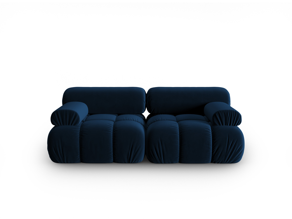 Cosmopolitan Design Sofa Cortina 2-Sitzer Samt Bluvel Königsblau