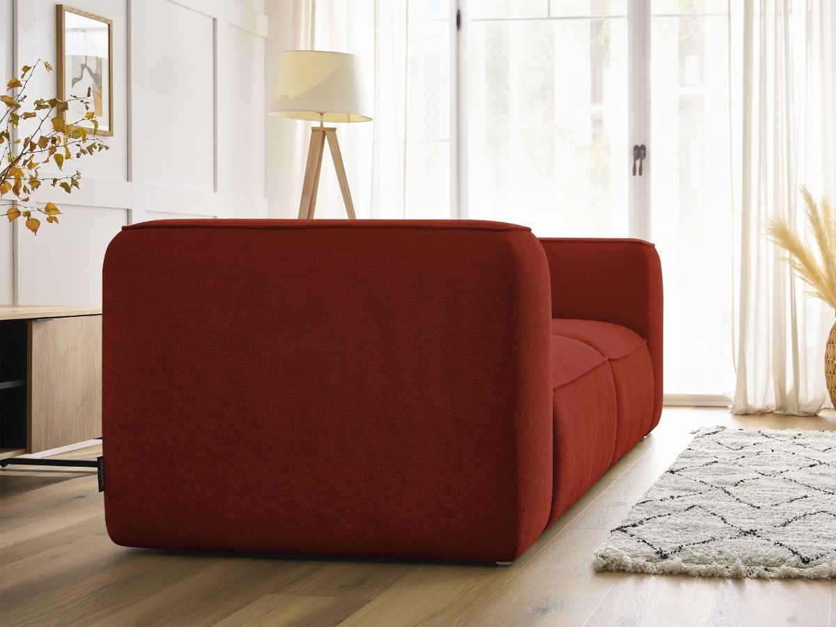 Bobochic Zephyr Sofa 2-Sitzer Strukturstoff Orange