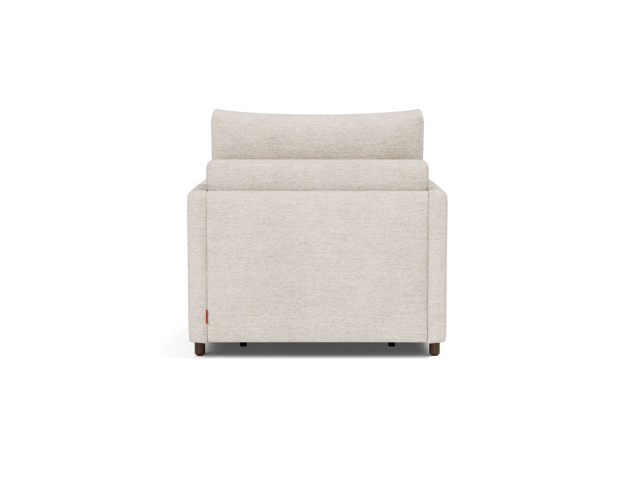 Schlafsessel Neah mit Slim-Armlehnen Chenille Yuveno 470-Natural