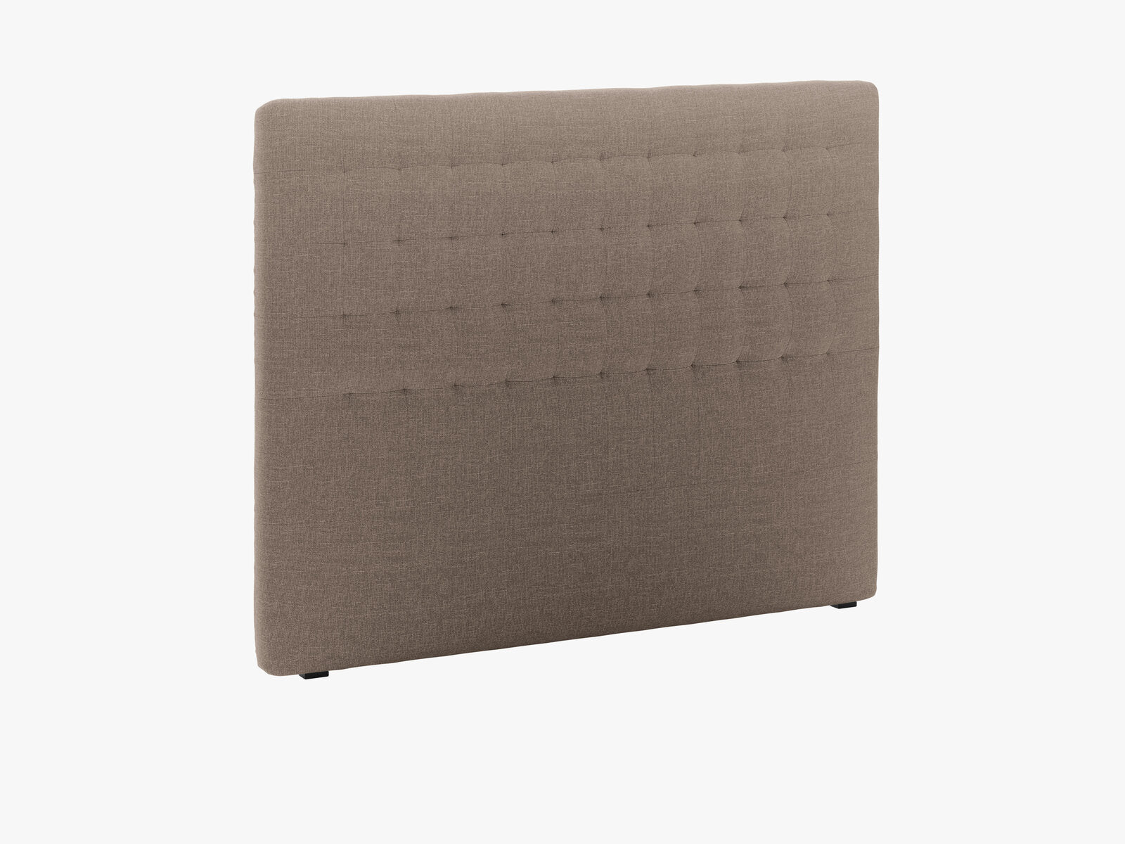 Micadoni Nova Samtiger Kopfteil 120 cm (H 120 cm) Strukturierter Stoff Liberty Cappuccino 160x120