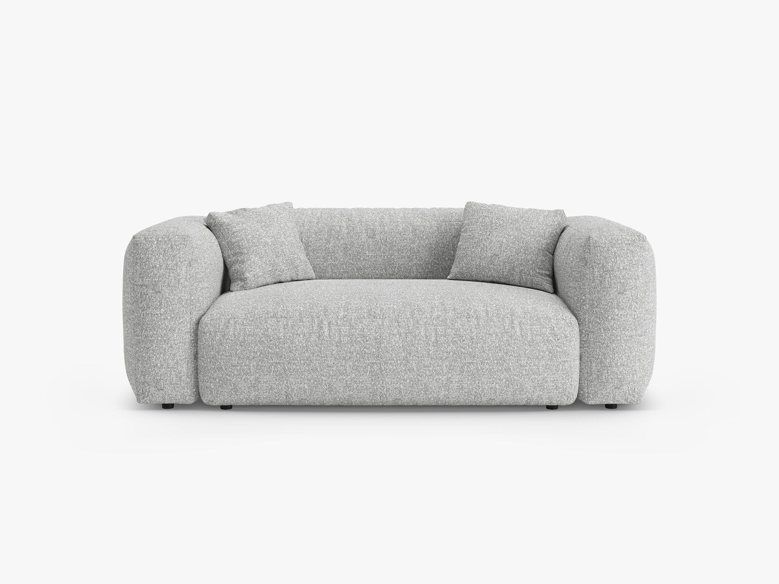 Micadoni Martina Sofa 2-Sitzer Boucle Monet Silber