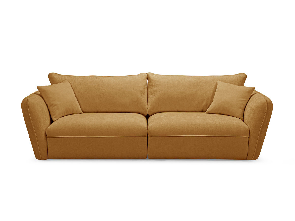 Bobochic Luigi Sofa 3-Sitzer Strukturstoff Gelb