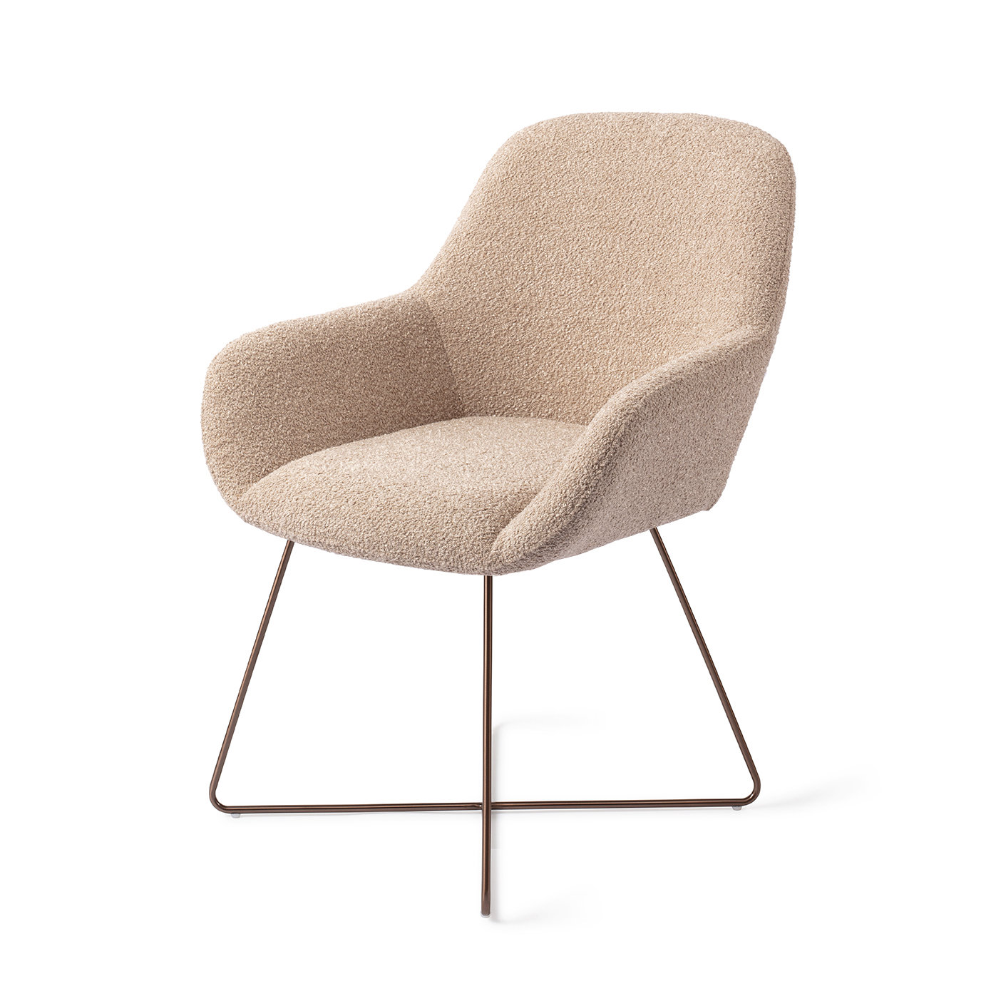 Jesper Home Esszimmerstuhl Kushi Flax Relax Cross Rose