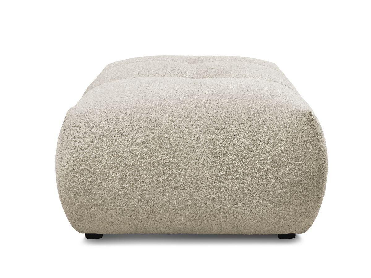 Bobochic Fuji Pouf Bouclé-Stoff Beige