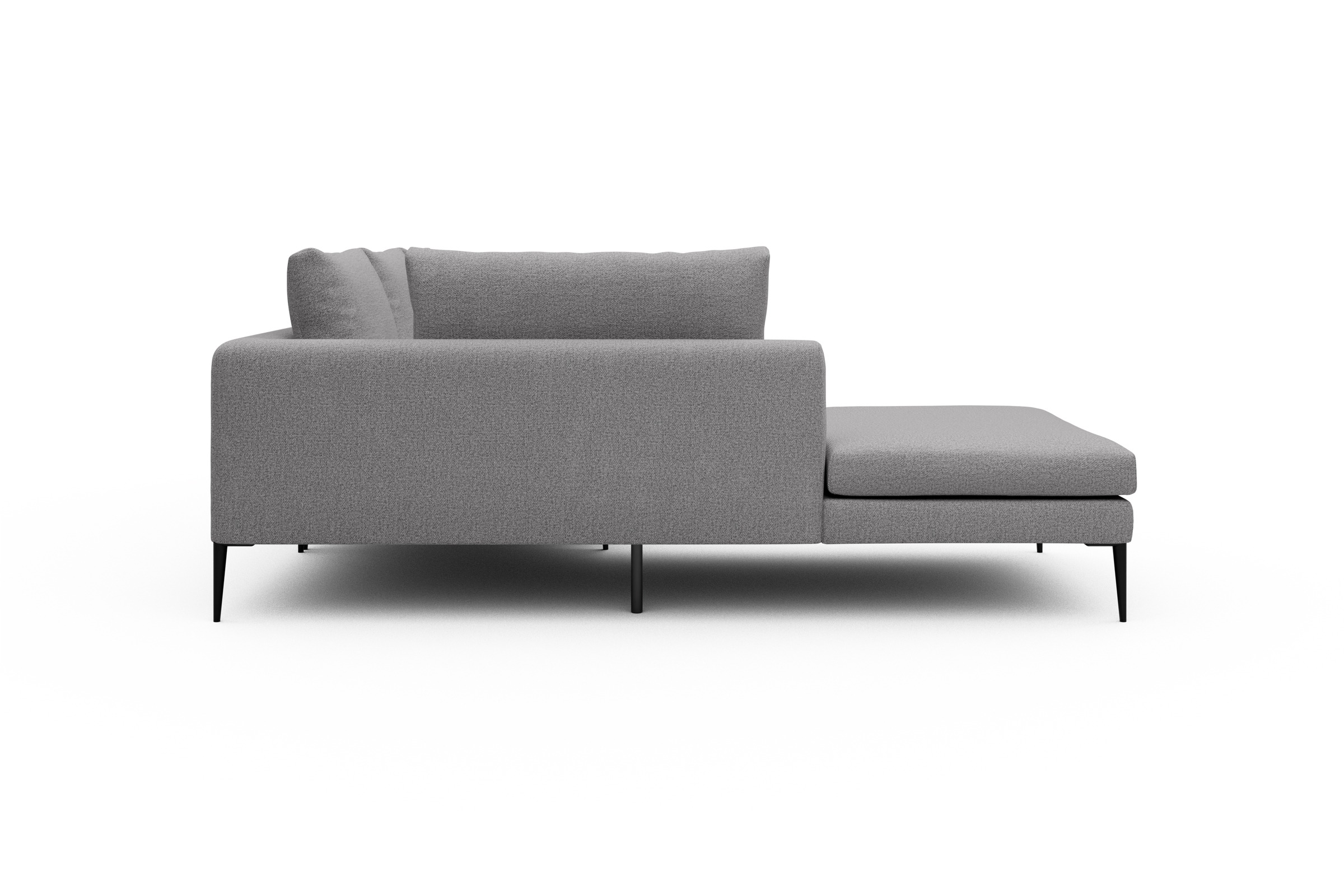 Ecksofa Paul Relax-Ecke links mit 2-Sitzer Sama-Grey