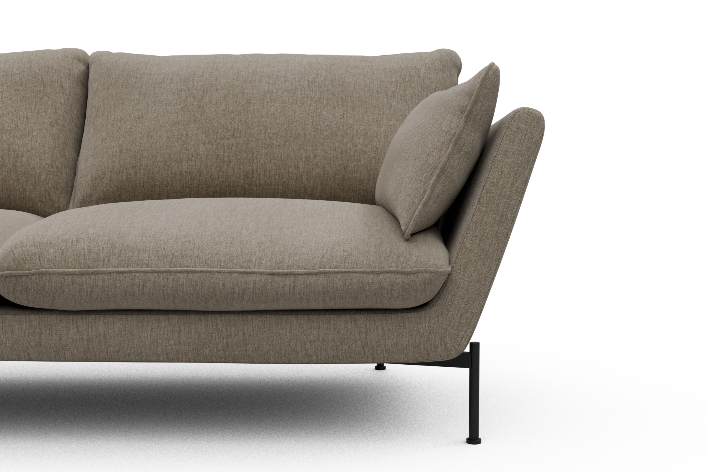 Sofa Anton 3-Sitzer Smooth-Beige