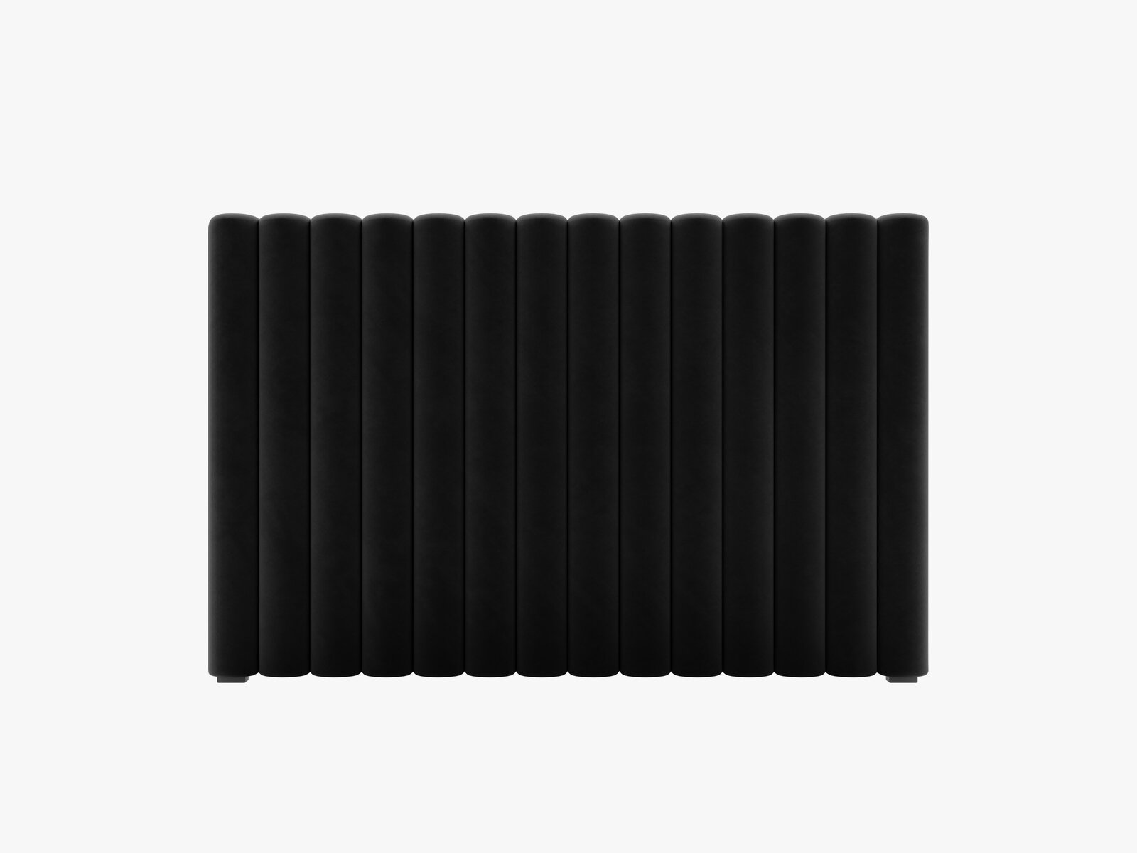 Micadoni Mistero Samtiger Kopfteil 80 cm Samt Paris Schwarz 140x95