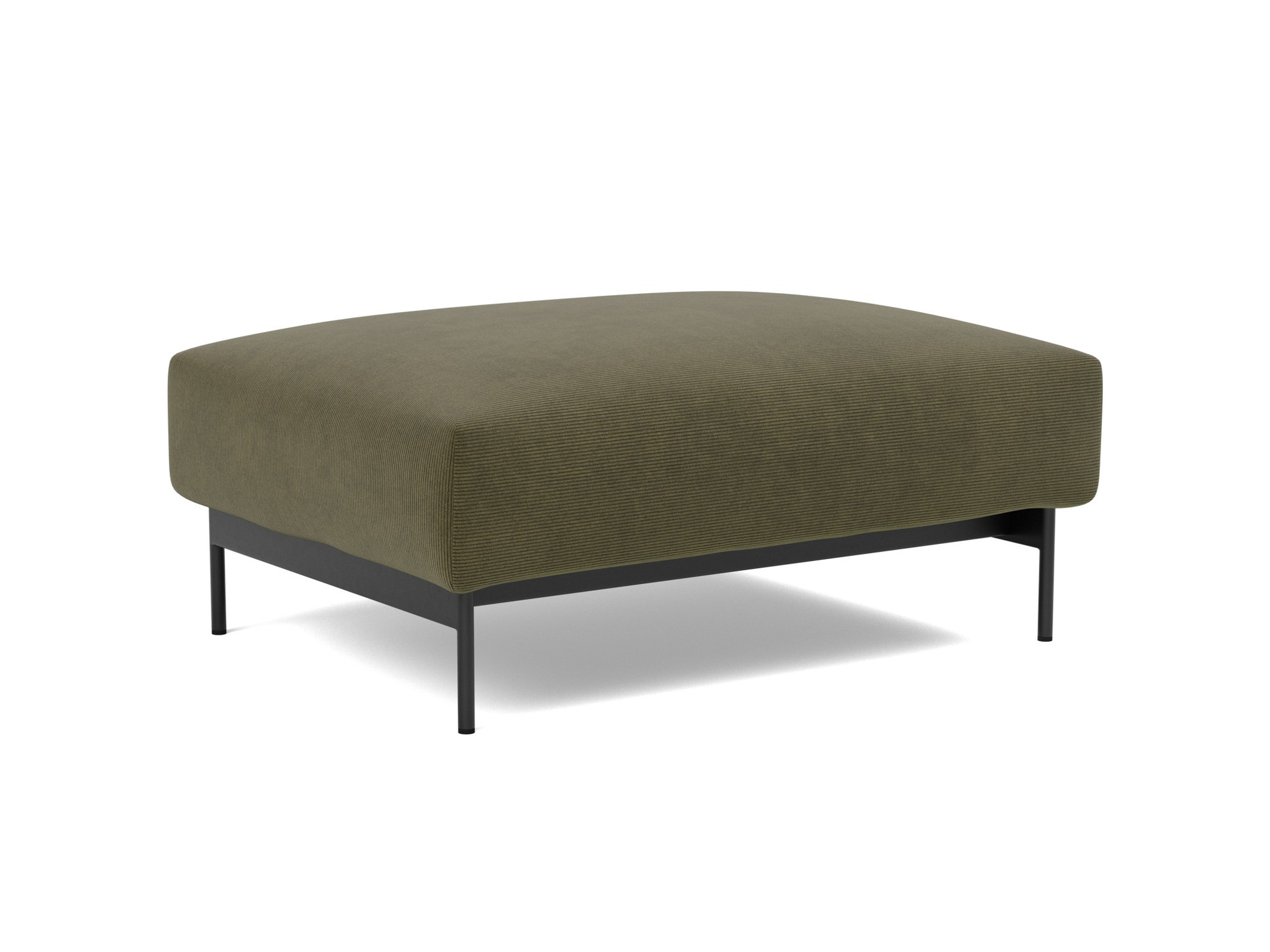Hocker Malloy Kord Cordufine 316-Pine-Green Beine Schwarzes Metall