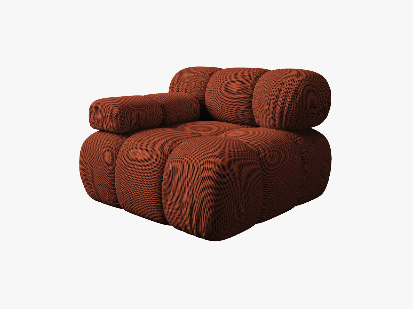 Micadoni Eckmodul Bellis Links 3D-Stoff Sonic Ziegel