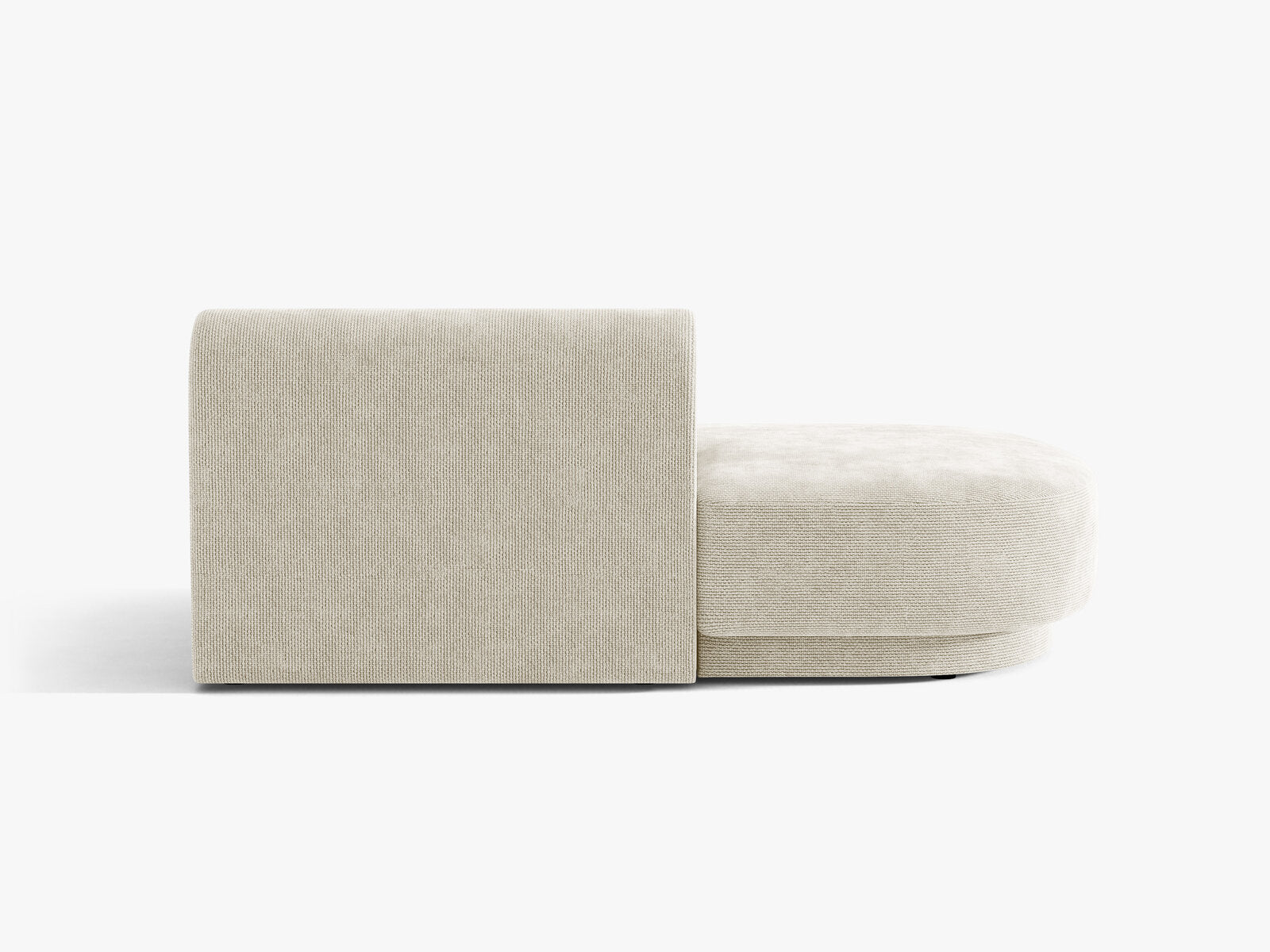 Micadoni 2-Sitzer Sitzmodul offen Miley Chenille Eden Helles Beige Links