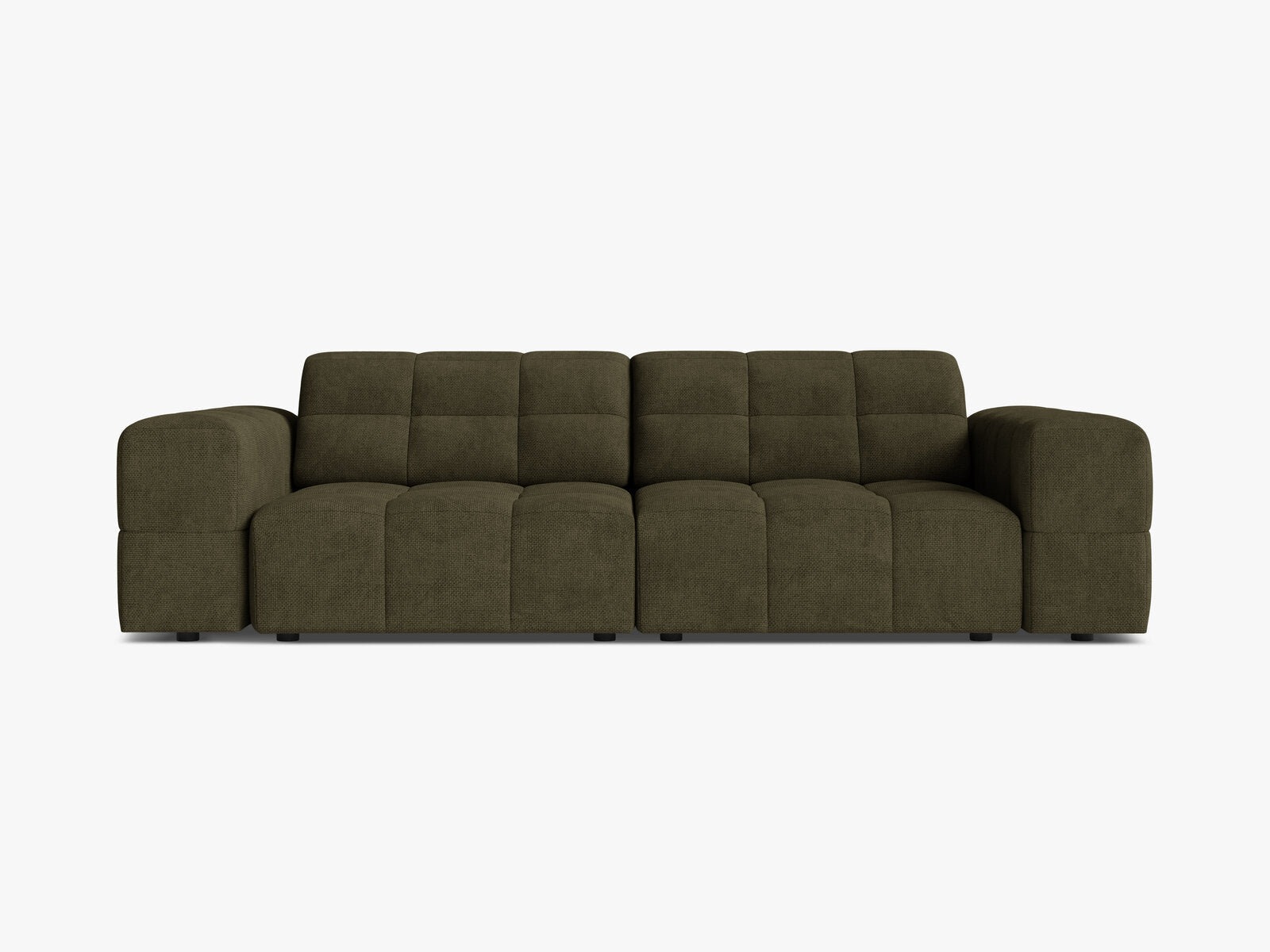 Micadoni Sofa Jennifer 3-Sitzer Chenille Eden Grün