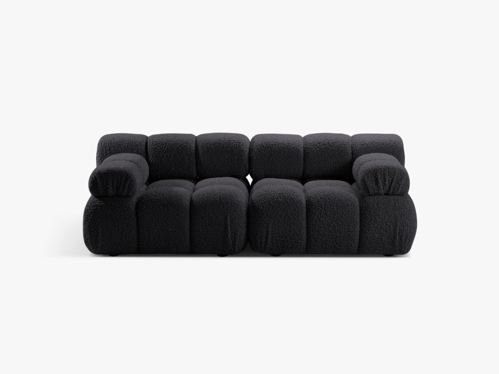 Micadoni Modulares Sofa Bellis 2-Sitzer Boucle Rolf Graphit